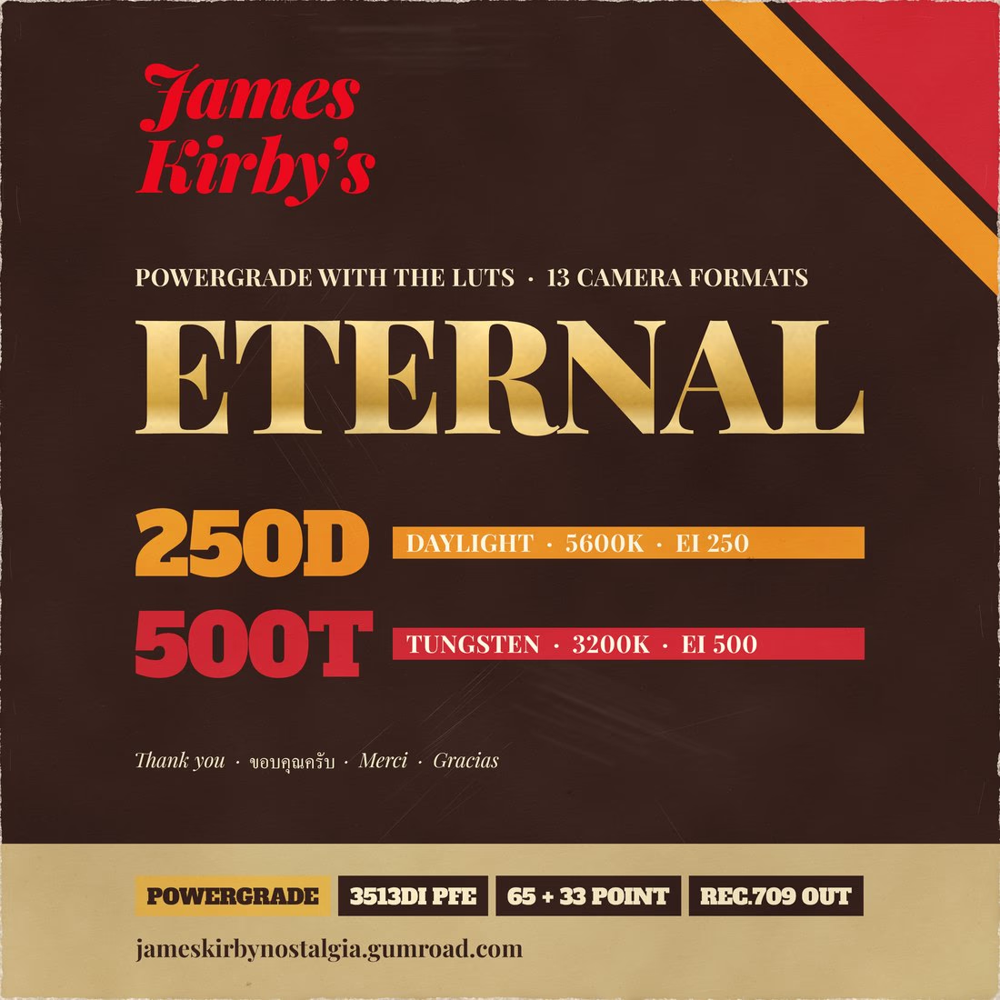 James Kirby's ETERNAL Vol. 02 | LUT + PowerGrade