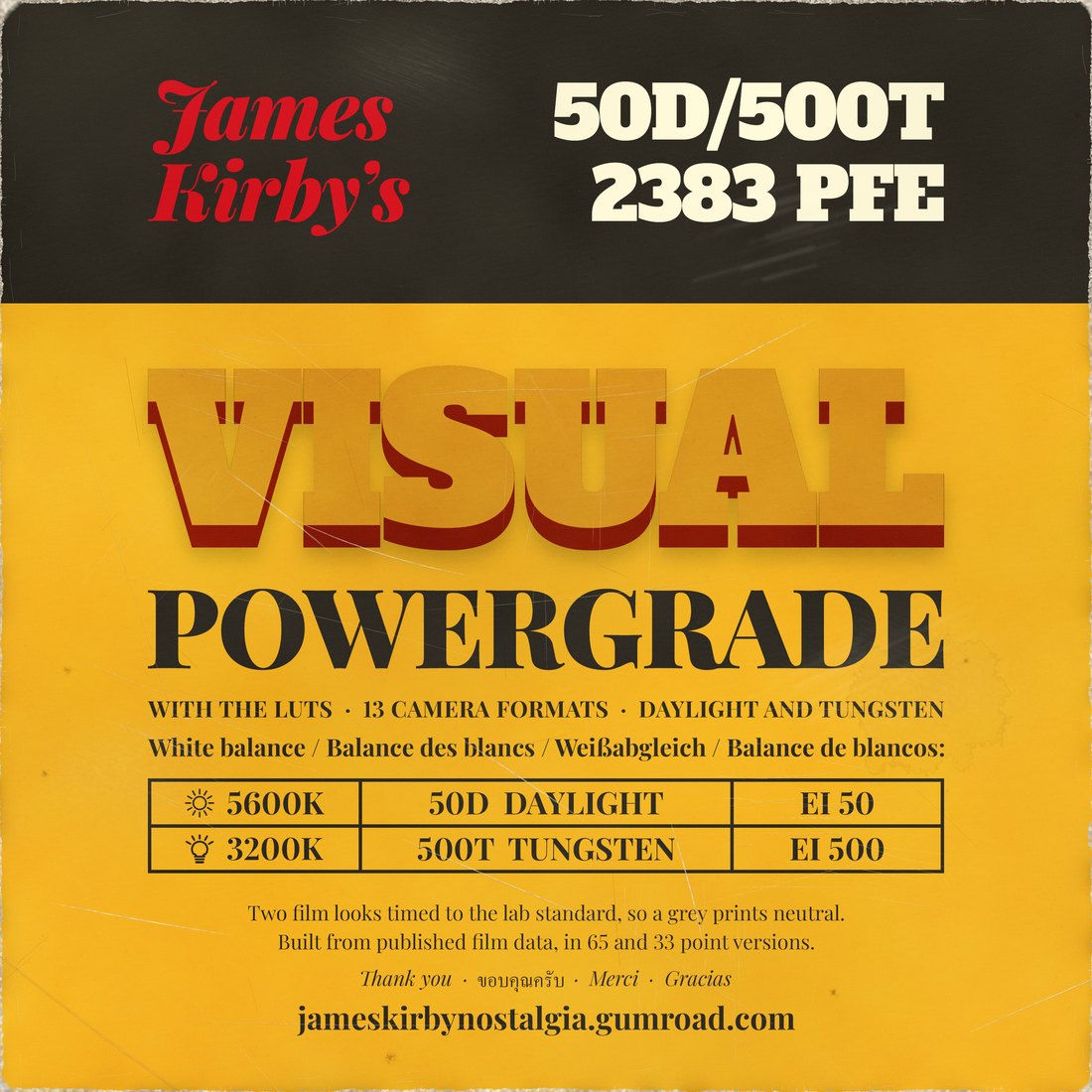 James Kirby's VISUAL Vol. 01 | LUT + PowerGrade