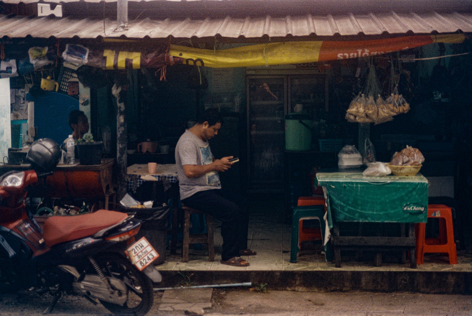 A noodle shop on a corner